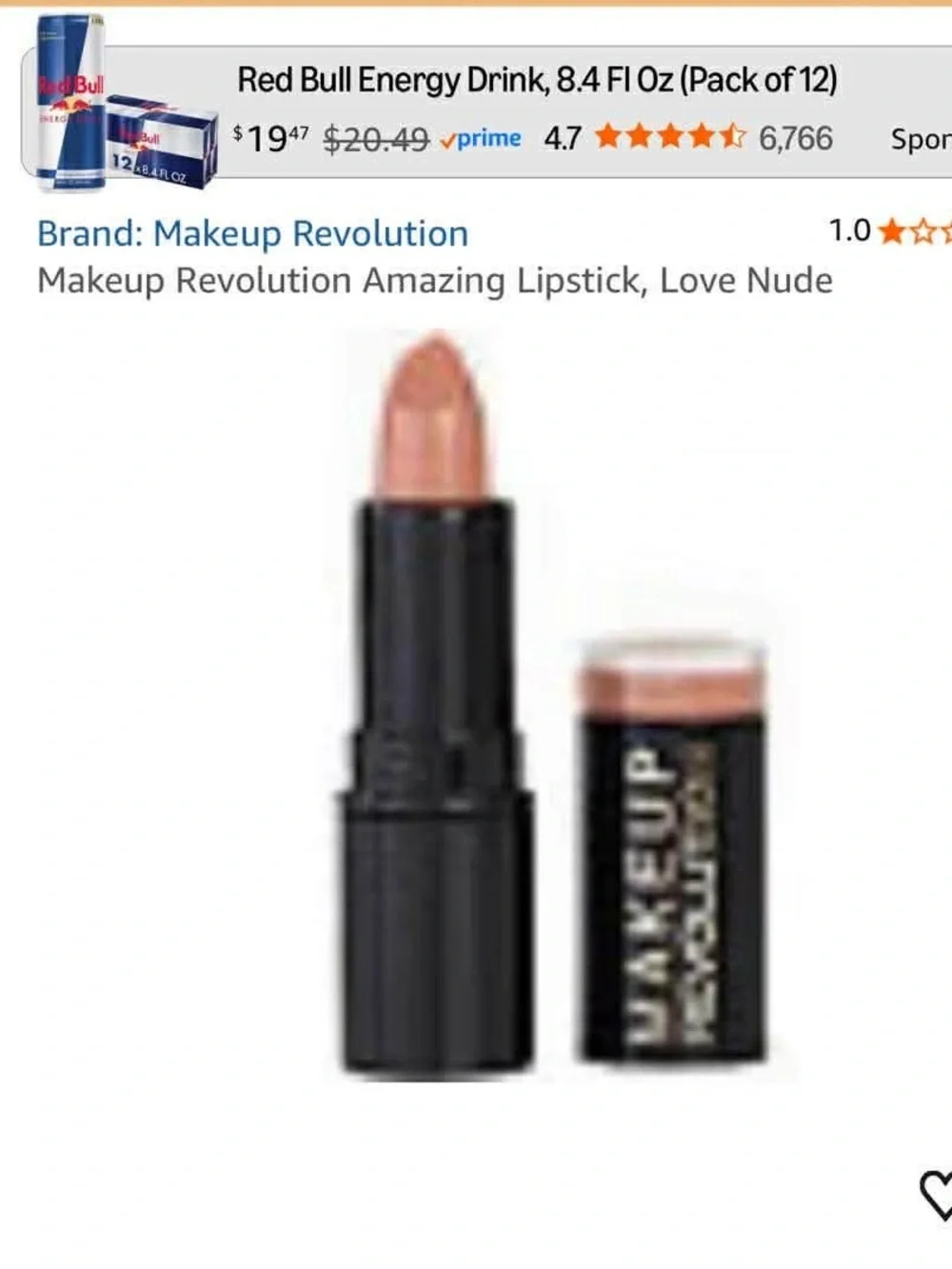 Makeup Revolution Amazing Lipstick — Love Nude (Nude Pink)